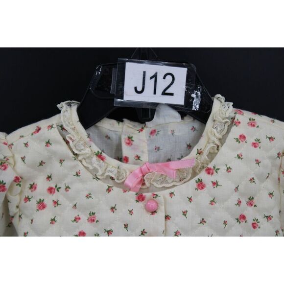 Vintage JCPenney Toddler Time 6m Floral Print Lace Trim Dress - Picture 2 of 11
